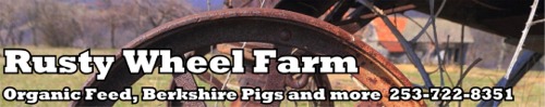 Rusty Wheel Farm - Non GMO Feed, Berkshire Pigs & Pork Products